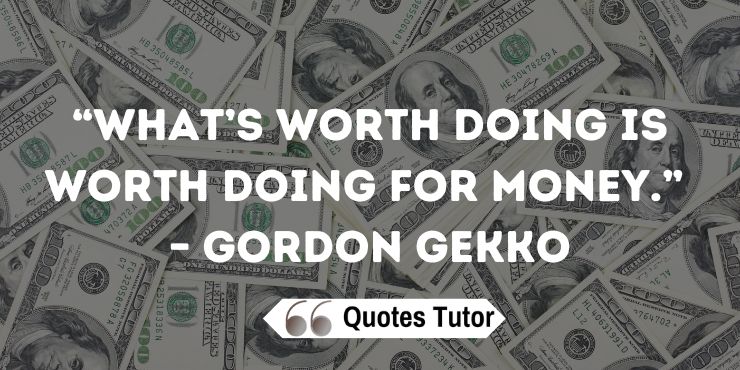 Best Gordon Gecko Quotes