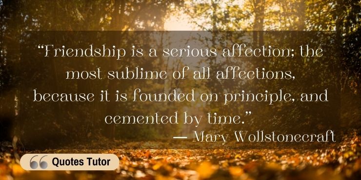 Mary Wollstonecraft Quotes About Love And Friendship