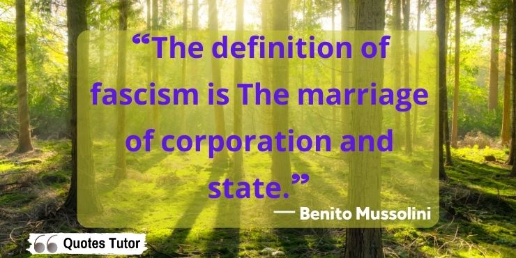 Benito Mussolini quotes on unifying the state