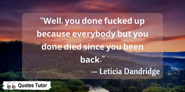 Lovecraft Country quotes from Letitia Dandridge