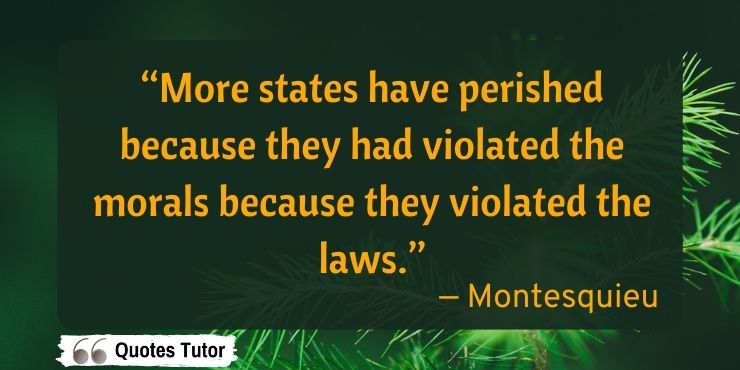 Montesquieu quotes about laws and morality